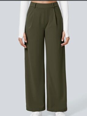 HALARA Green Chinos Lightweight Cotton-Blend